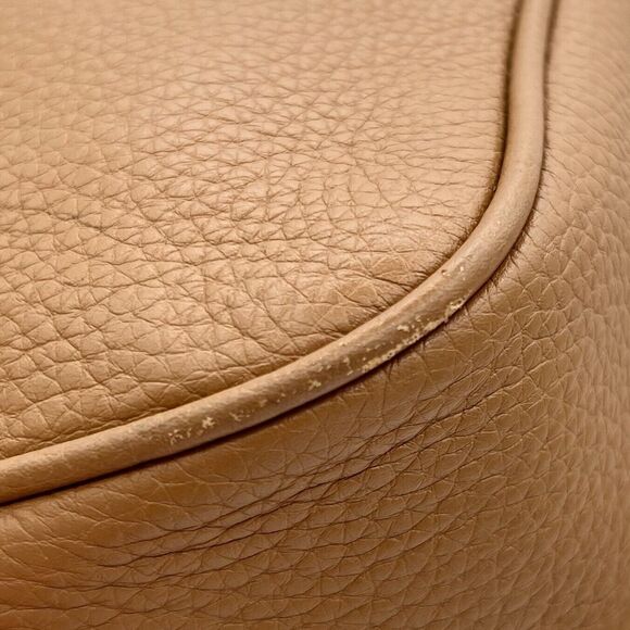 Fulton Cross-Body Bag Michael Kors Acorn Brown Pebbled Leather Large East West - Picture 13 of 16